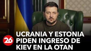 Ucrania y Estonia firman declaración pidiendo ingreso de Kiev en la OTAN