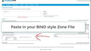 Importing BIND style DNS Zonefile into the DNS platform