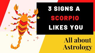 3 SIGNS A SCORPIO LIKES YOU