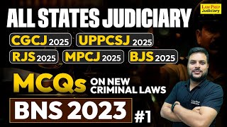 BNS vs IPC: तुलनात्मक अध्ययन | Most Important MCQs of BNS \u0026 IPC For All Judiciary Exam | #1