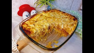 crumbled sarma - moussaka made of sauerkraut and minced meat