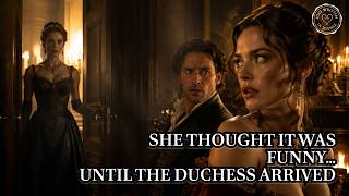"HE NEEDS A REAL WOMAN," THE MISTRESS LAUGHED—THE DUCHESS OPENED THE DOOR. "DESCRIBE HER. SLOWLY"