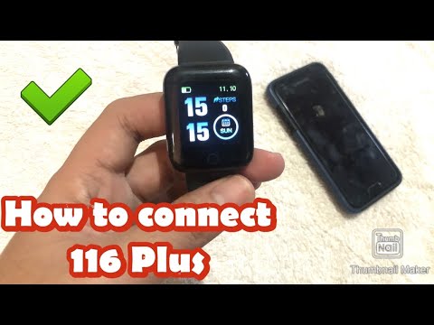 HOW TO CONNECT THE SMART WATCH 116 Plus TO YOUR SMARTPHONE FRENCH TUTORIAL