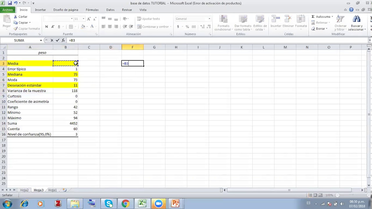 Segundo Tutorial Estadistica Descriptiva Excel - YouTube