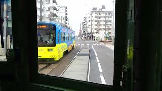 【阪堺電車】モ161形後方展望　住吉駅～住吉鳥居前駅