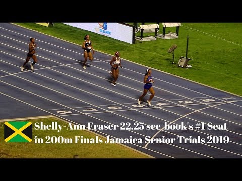 Shelly Ann Fraser 2252 Books Seat In 200m Finals Jamaica Trials 2019 MP3  Download