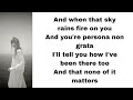 Taylor Swift - The Albatross (lyrics)