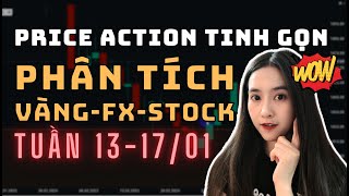 ✅ Phân Tích VÀNG-FOREX-STOCK Tuần 13-17/01 Theo Phương Pháp Price Action Tinh Gọn | TraderViet