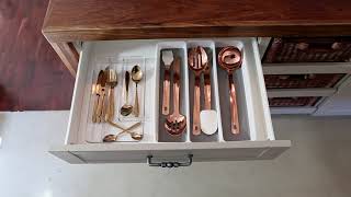 The Ultimate Kitchen Pairing: Rose Gold Kitchenware and Clear Acrylic Organisers