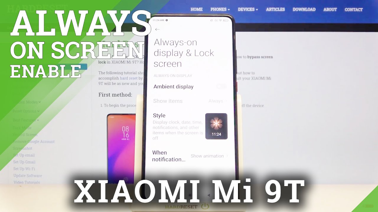 How To Turn Off Always On Display XIAOMI Mi 9T – Disable Always On ...