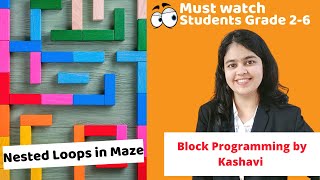 Code.org Projects for Kids | Coding for Beginners | Nested Loops in Maze | Coding Blocks Junior