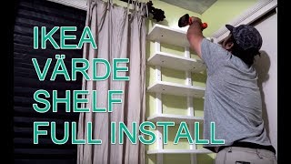 IKEA Varde Shelf Full Assembly and Installation