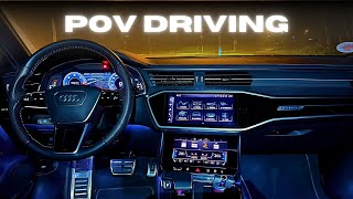 AUDI A6 C8 286HP | FOGGY NIGHT DRIVE POV by DriveFanatic