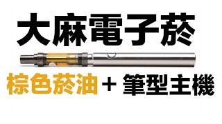 【如何從外觀判斷THC大麻電子菸】菸油棕色+筆型主機 冠緯 Toyz 花輪 ft. WHO FCTC菸草減害專家 王郁揚