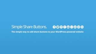 Simple Share Buttons Adder - WordPress Plugin Tutorial