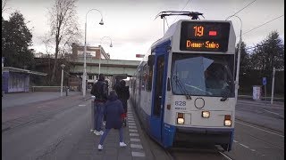 Netherlands, Amsterdam, tram 19 ride from Oostport to Brinkstraat