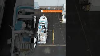 Drone shows US headquarters of Titanic submersible operator