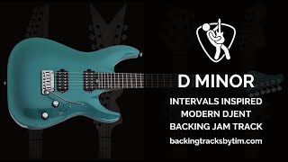 Intervals Inspired Modern Djent Backing Track Jam in D Minor | 117 BPM