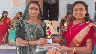 Shree Snehalben Trivedee Gives Matru Vandana Award To Shrimati Hansaben Gohil On World's Womens Day