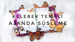 AJANDA SÜSLEME - Kelebek Temalı