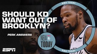 If you are Kevin Durant would you stay in Brooklyn? Perk says 'Hell NO' ‼️ | NBA Today