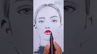 how to draw lips easily creativeart shorts ytshorts savetube me