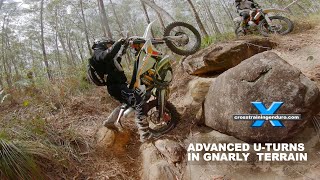 How to do advanced u-turns on dirt bikes︱Cross Training Enduro