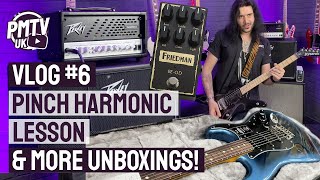 2 Minute Pinch Harmonic Lesson! - NEW Strats \u0026 Friedman Pedals Unboxing \u0026 More!  - PMT Vlog #6