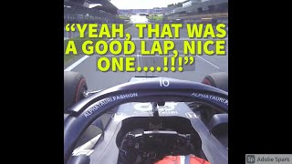 Pierre Gasly TEAM RADIO after qualifying P6 at the Red Bull Ring | F1 Styrian GP AlphaTauri Radio
