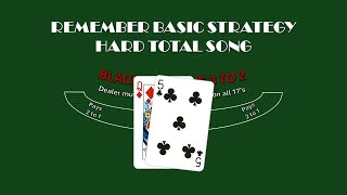 BlackJack Hard Totals Song Remember Basic Strategy