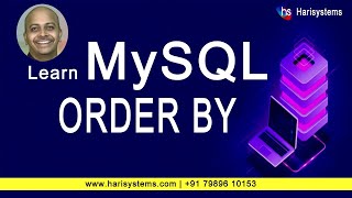 Order by in sql | MySQL tutorial for beginners | Harisystems