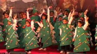 Cute Sunday School children perform on the song - Am the happiest Christmas tree