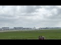 emirates boeing 777 landing warsaw chopin airport 14.08.2022 4k hdr