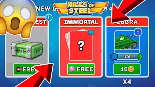 FREE GIFT! FREE MYTHIC IMMORTAL TANK in Hills of Steel
