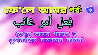 ফে'লে আমর গায়েব ও মুতাকাল্লিম বানানোর কায়দা |কিতাবুসসরফ। মিজানুসসরফ।ইলমুসহরফ।MD HAKIM NADWI।