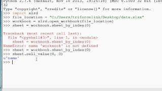 How to read Excel files with Python (xlrd tutorial)