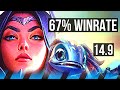 IRELIA vs FIZZ (MID) | 67% winrate, 5/1/3 | KR Master | 14.9