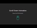 Scroll Down Mouse Animation  Using Only HTML and CSS | Animated Mouse Scroll Using HTML & CSS