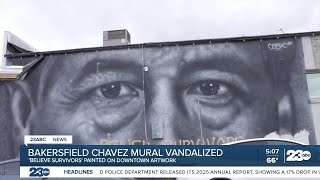 Cesar Chavez Mural Vandalized