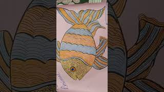 fish 🐠🐟 Drawing easy मछली का चित्र आसानी से बनाएं #animal #viral video #tranding