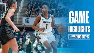 Purdue at Michigan State | HIGHLIGHTS | Big Ten Women's Basketball | 01/01/2025