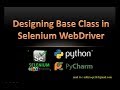 Creating Base Class in Python using Selenium WebDriver