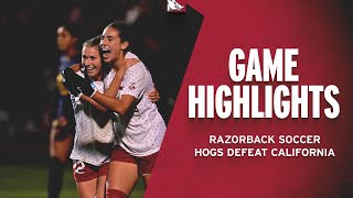 Highlights: Hogs Defeat California | RAZORBACK SOCCER