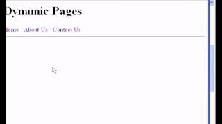 PHP Video: Loading Web Pages Dynamically Using PHP Part 1