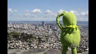 Two Kermit's having a conversation.