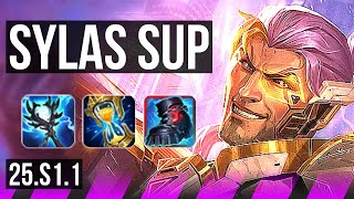 SYLAS \u0026 Ezreal vs LEONA \u0026 Kai'Sa (SUP) | KR Diamond | 25.S1.1