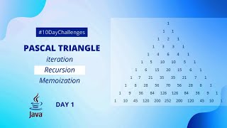 Pascal's Triangle pattern in Java | Recursion | part 2 #day1