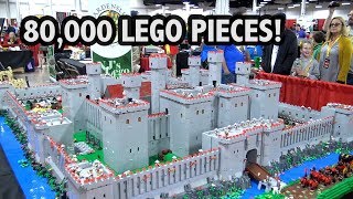 Huge LEGO 7 Towers Castle with 300 Minifigs | Philly Brick Fest 2019