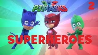 Superheroes Compilation! Part 2 | PJ Masks | Disney Junior