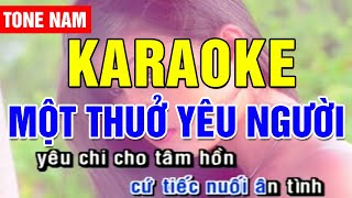 Một Thuở Yêu Người Karaoke Tone Nam | Lê Tâm | Asia Karaoke Beat Chuẩn